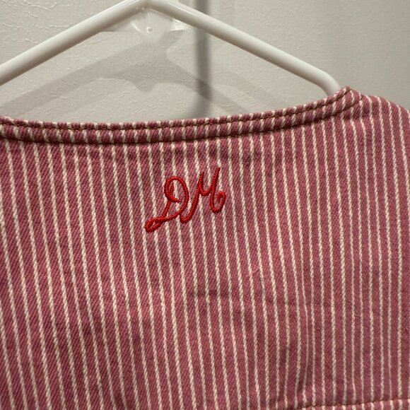 Damson Madder Pink Stripe Denim Vest - Picture 7 of 7